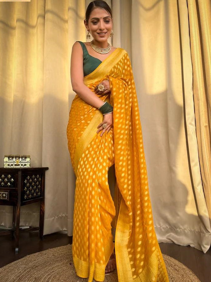 Banarasi Soft Silk Zari Jacquard Saree
