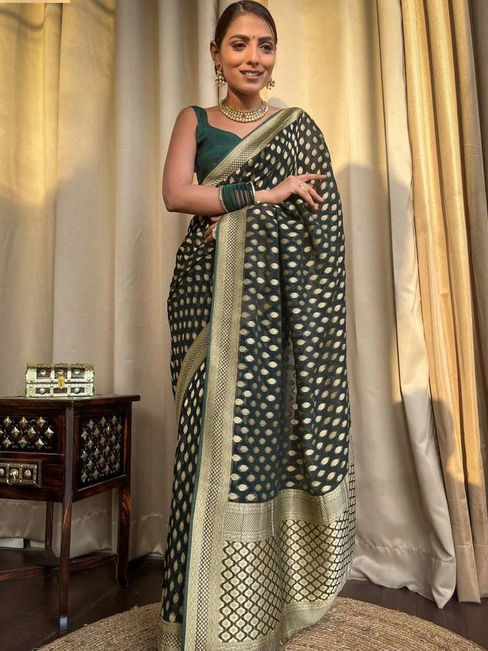 Banarasi Soft Silk Zari Jacquard Saree