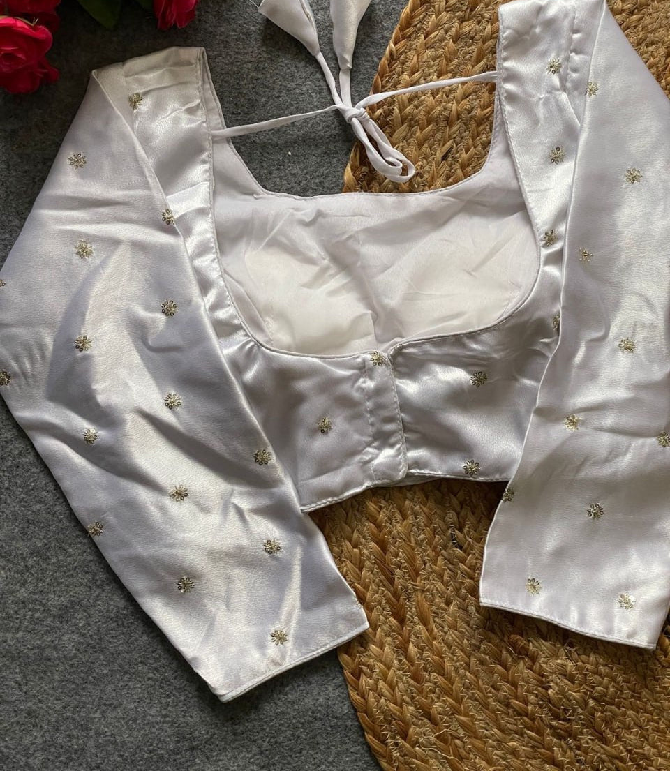 Designer Satin Silk Blouse