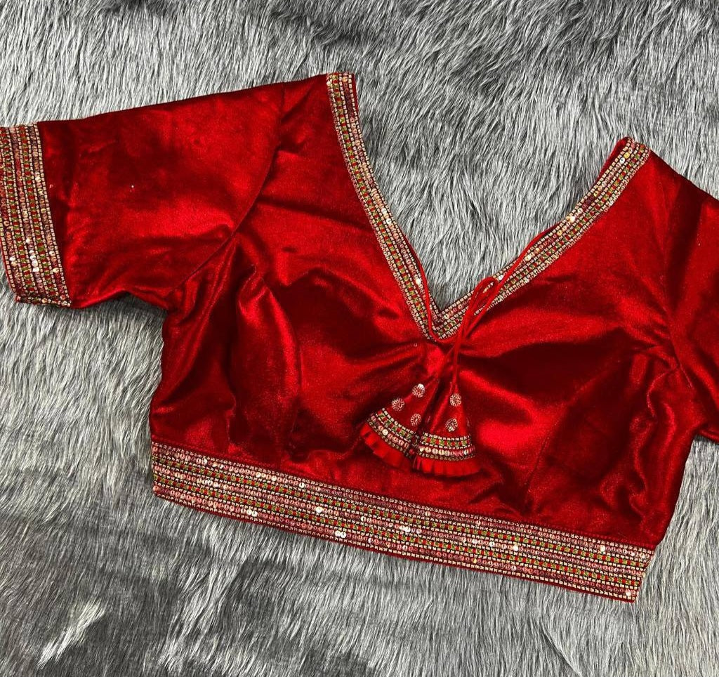Heavy Velvet Bridal Blouse