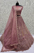 Designer Bridal Lehenga Set (Peach)