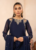 Luxury Chiffon Embroidered Sharara Suit Set
