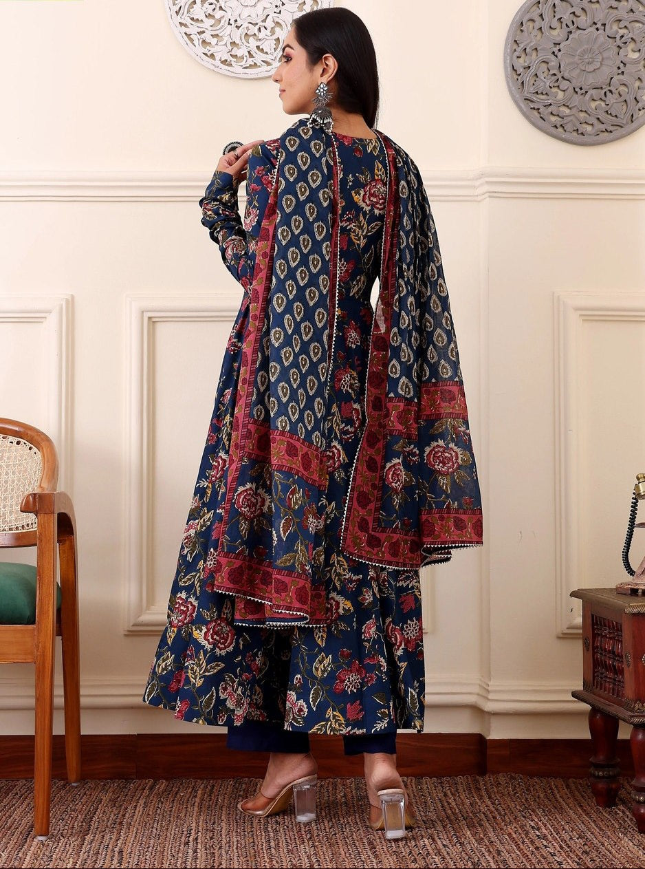 Elegant Everyday Printed 3-Piece Suit Set