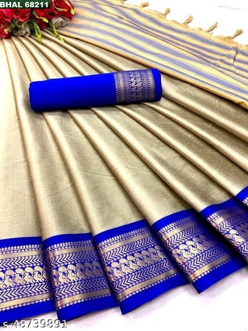 Rich Cotton Jacquard Silk Saree