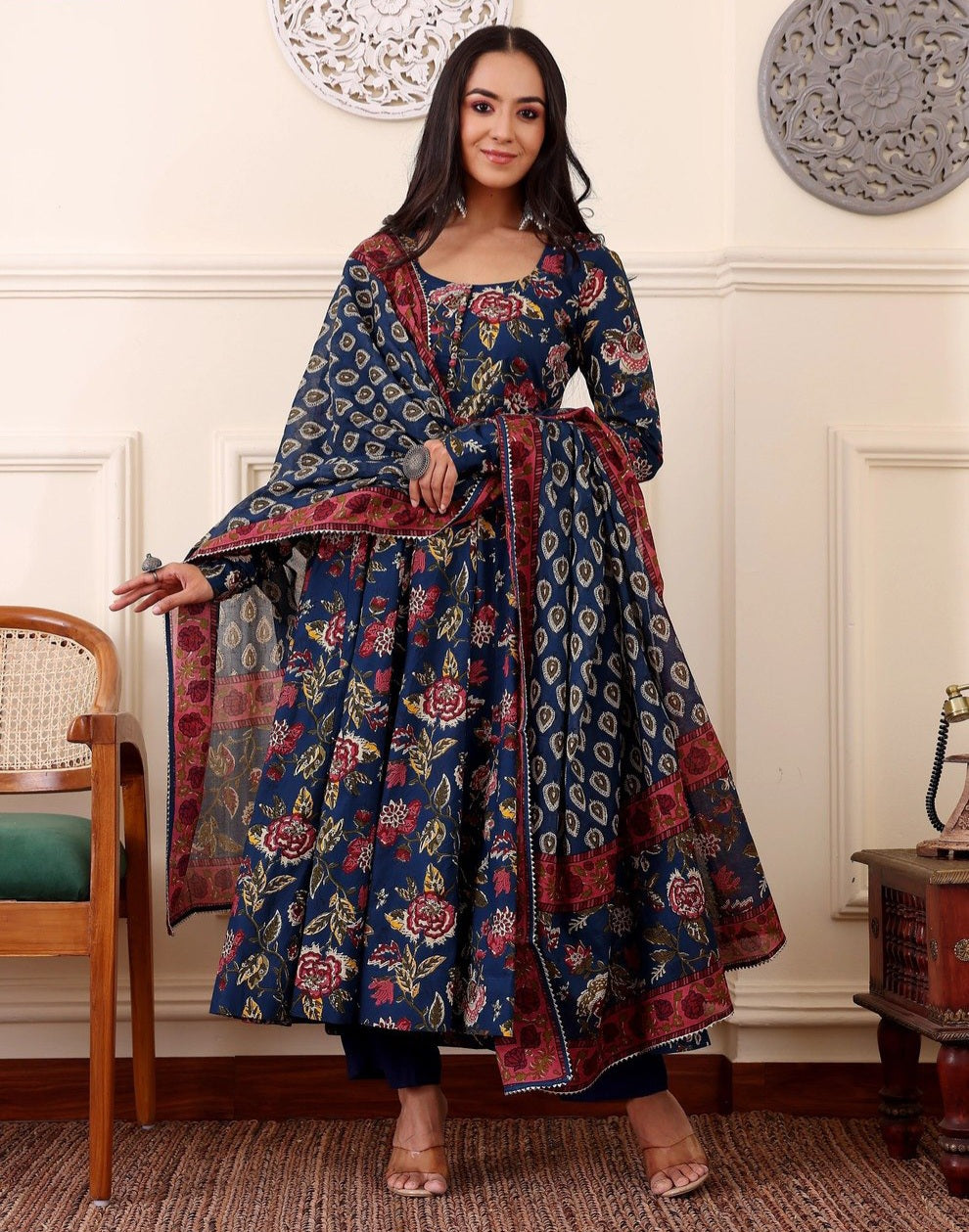Elegant Everyday Printed 3-Piece Suit Set