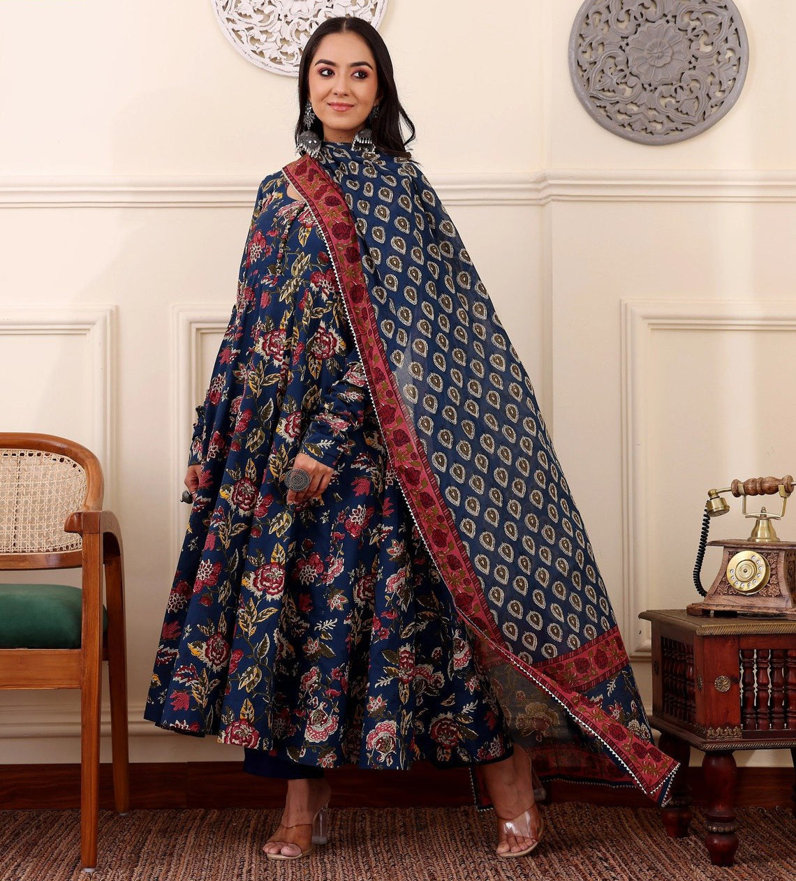 Elegant Everyday Printed 3-Piece Suit Set