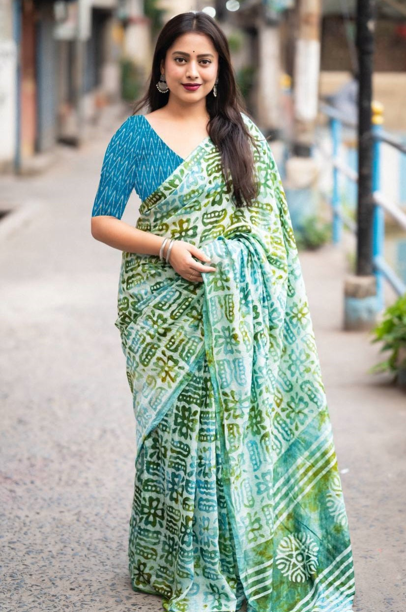 Batik Cotton Saree