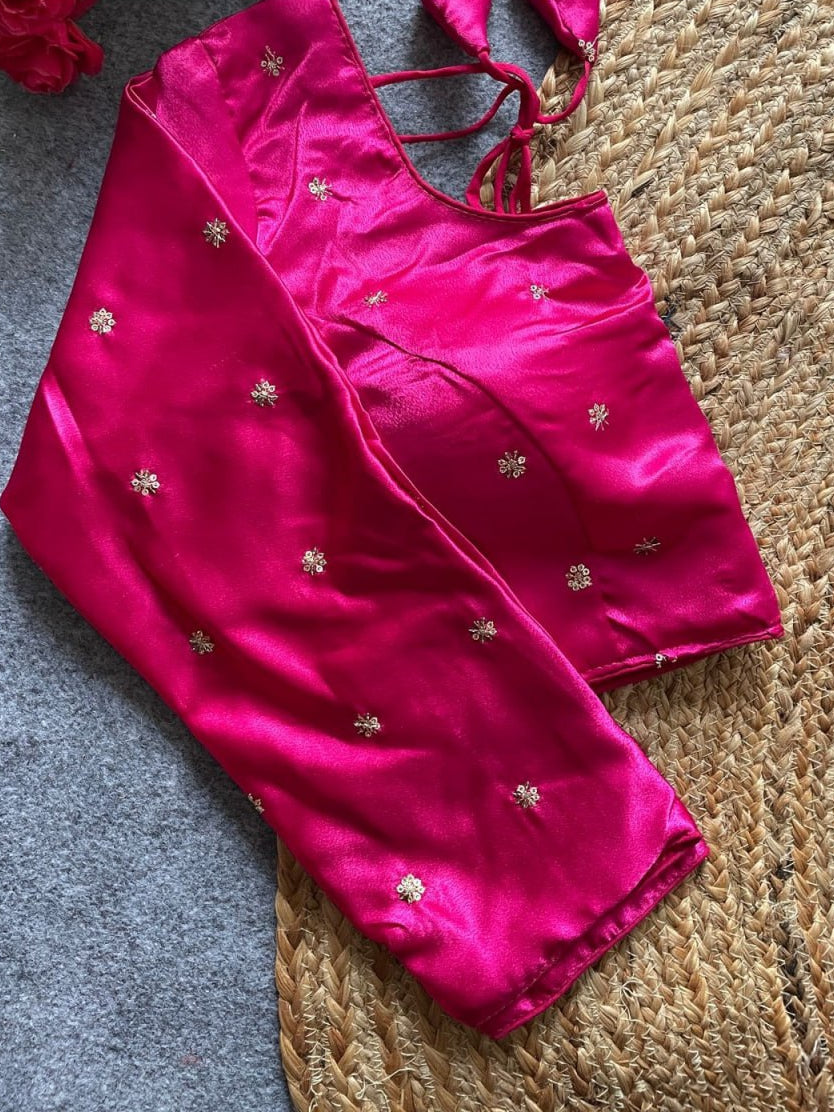 Designer Satin Silk Blouse