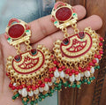 ✨ Elegant Polki Earrings ✨