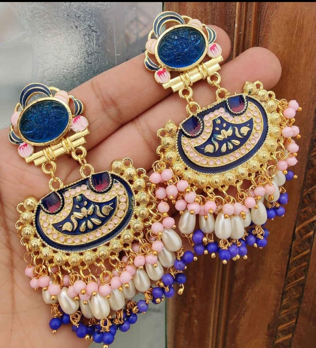 ✨ Elegant Polki Earrings ✨