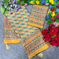 Designer Chinon Silk Saree