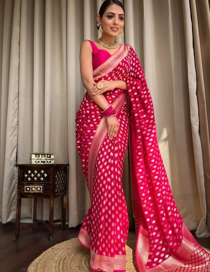 Banarasi Soft Silk Zari Jacquard Saree