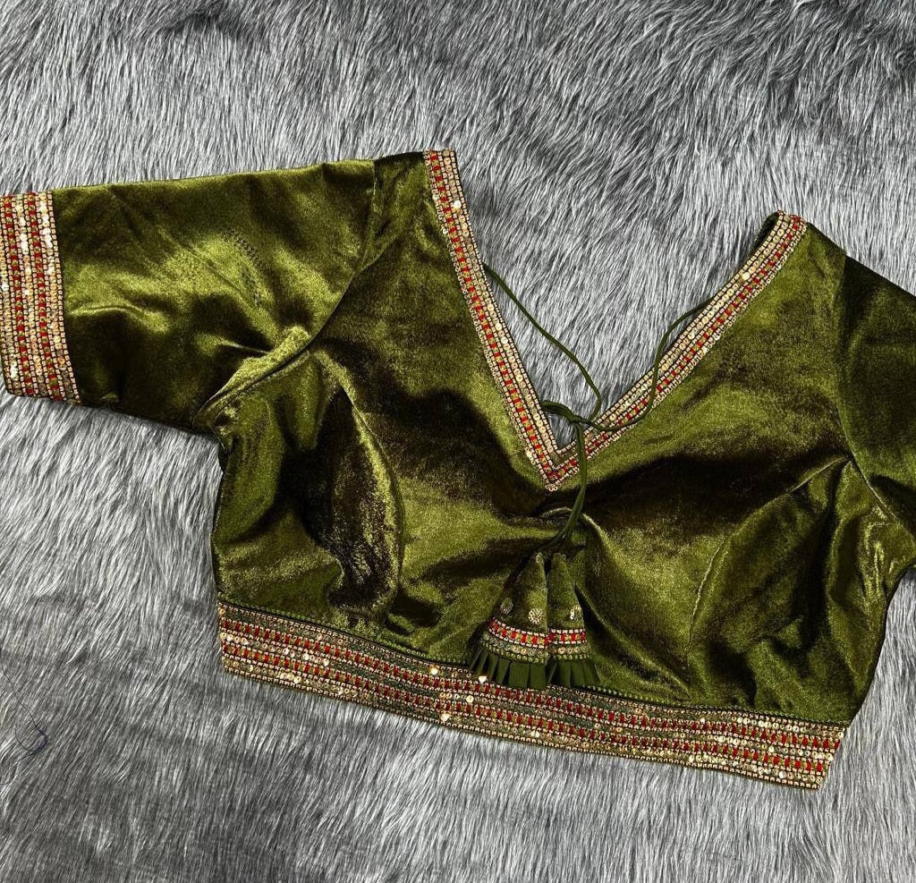 Heavy Velvet Bridal Blouse