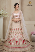 Blush Royale Embroidered Bridal Lehenga Set
