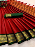 Rich Cotton Jacquard Silk Saree