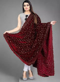 Velvet Embroidered Dupatta