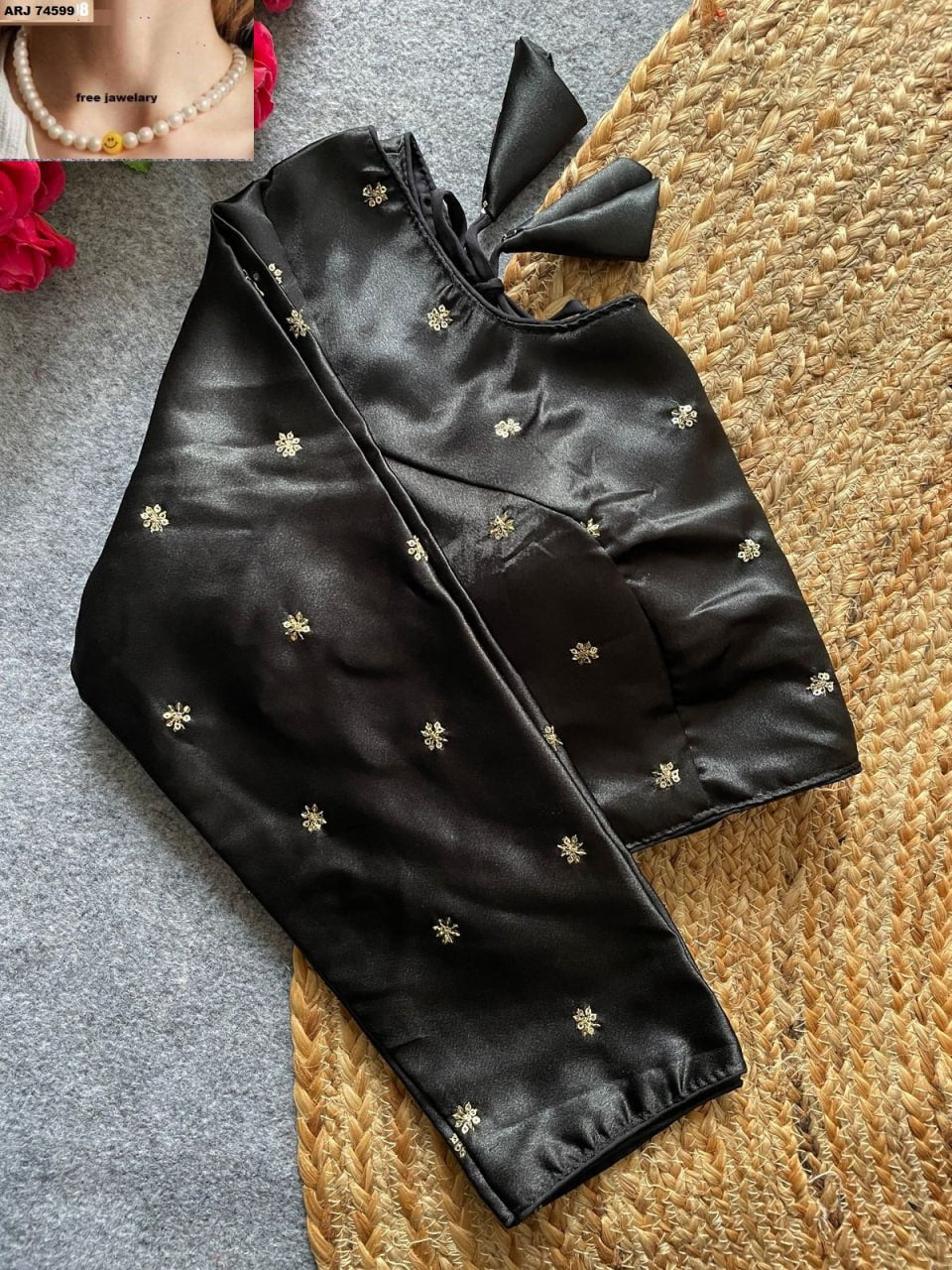 Designer Satin Silk Blouse
