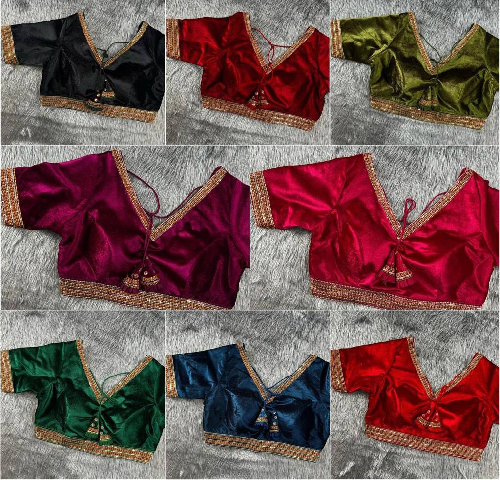 Heavy Velvet Bridal Blouse