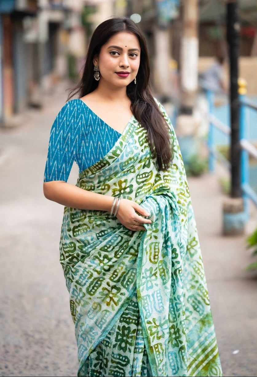 Batik Cotton Saree