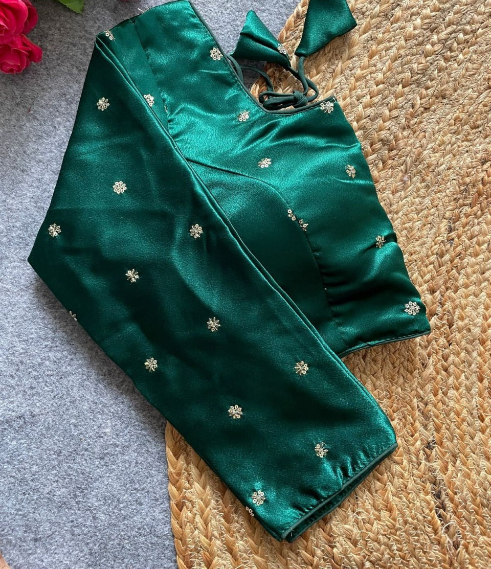 Designer Satin Silk Blouse