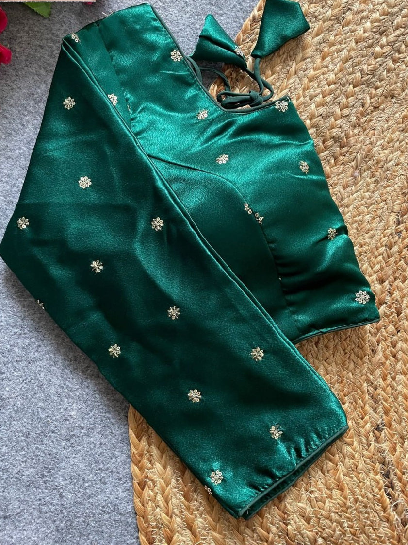 Designer Satin Silk Blouse