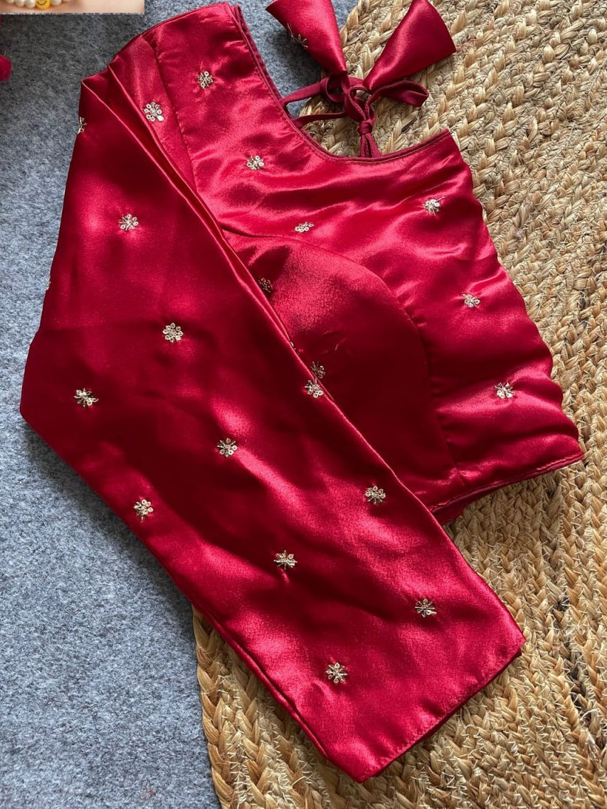 Designer Satin Silk Blouse