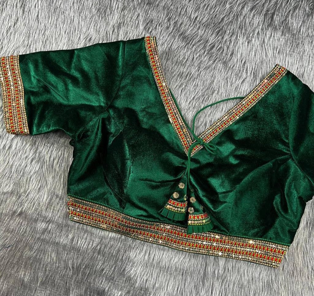 Heavy Velvet Bridal Blouse