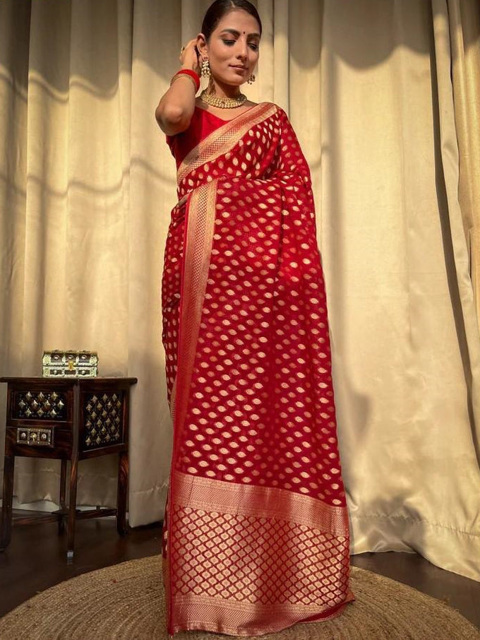 Banarasi Soft Silk Zari Jacquard Saree